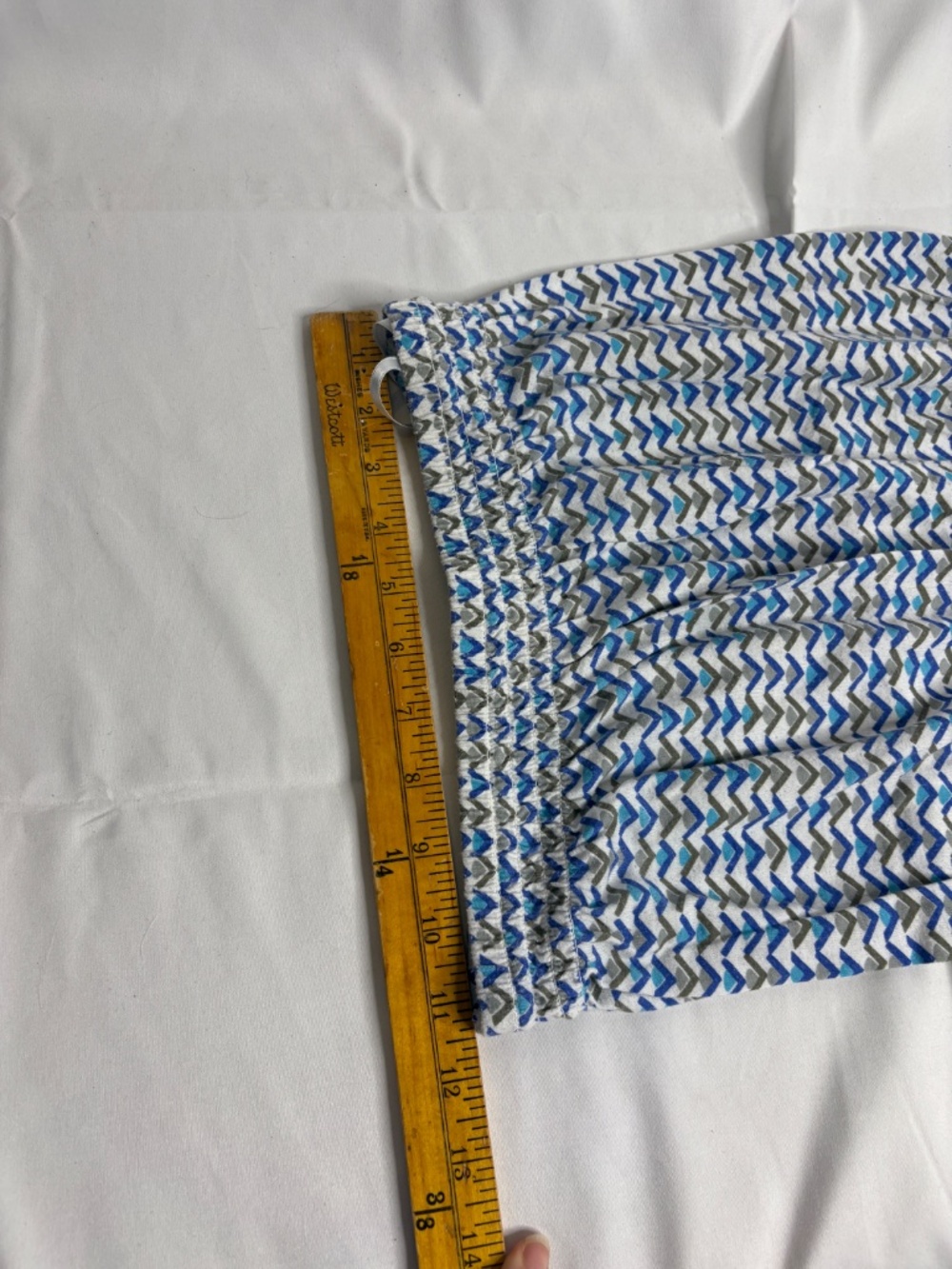 Vintage Gap Tube Top Womens Size XS Chevron Blue/White/Gray Y2K 90s - Picture 5 of 5